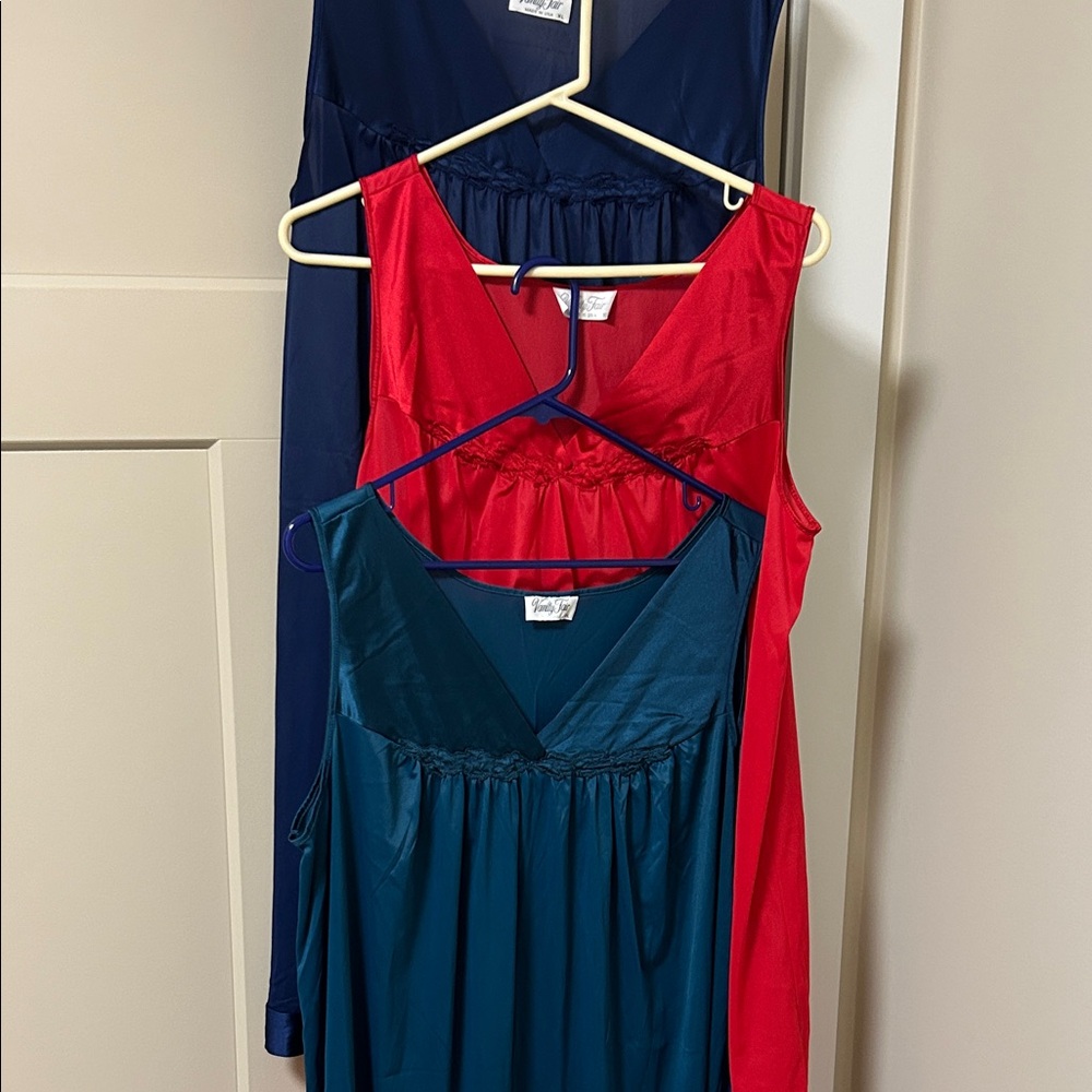 Vanity Fair Women's Intimates in Red, Blue, and Teal